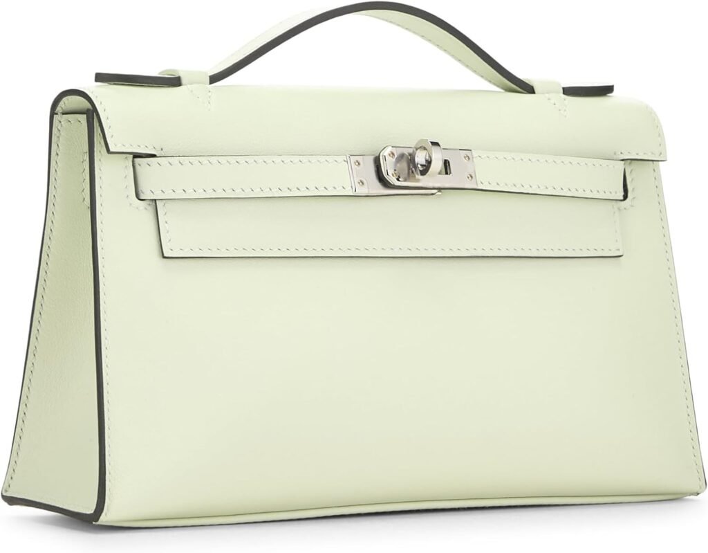 Hermès, Pre-Loved Vert Fizz Swift Kelly Pochette, Vert Fizz : Luxury Stores Hermès, Pre-Loved Vert Fizz Swift Kelly Pochette, Vert Fizz : Luxury Stores