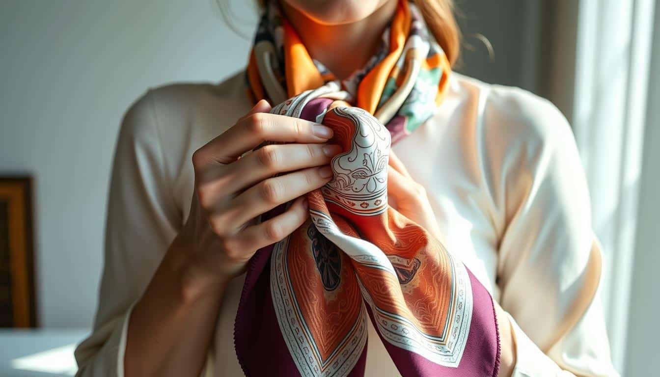 how to tie an hermes scarf