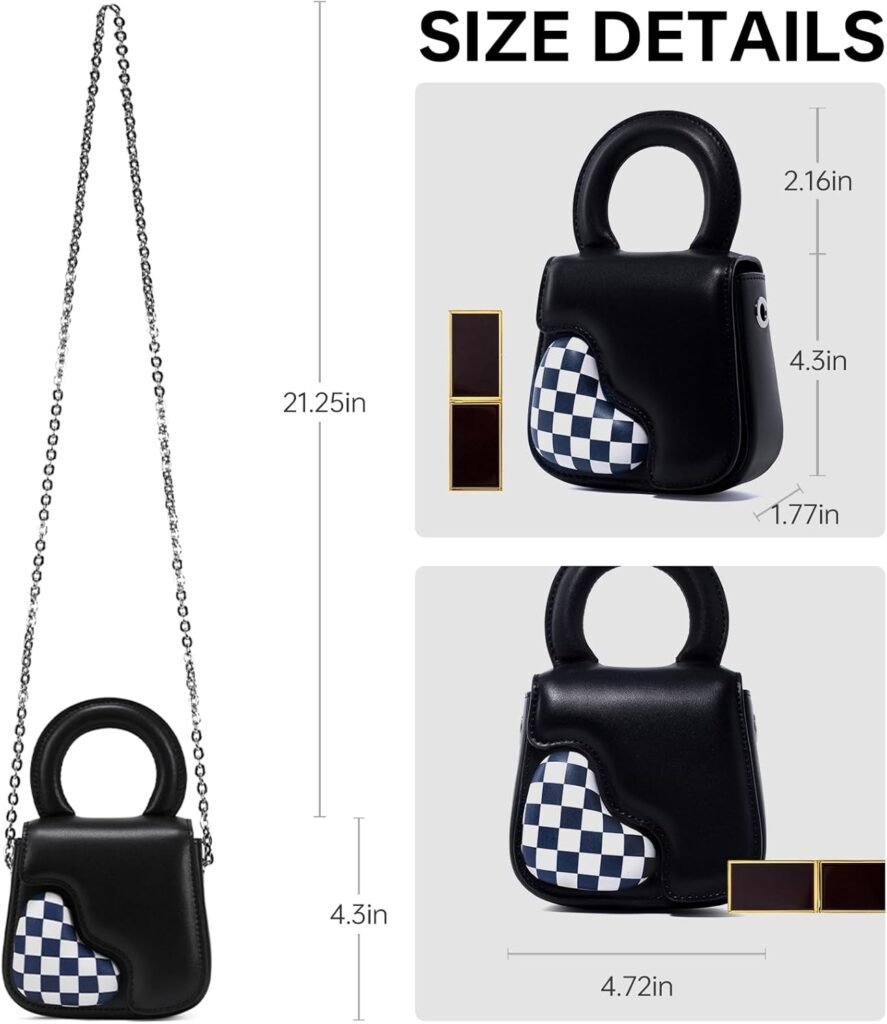 LAFESTIN Heart-Shaped Leather Satchels - Womens Unique Crossbody Purses(Heart Mirrors) LAFESTIN Heart-Shaped Leather Satchels - Womens Unique Crossbody Purses(Heart Mirrors)