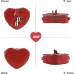 Oweisong Black Heart Shaped Purse Cute Red Gothic Bag Purse For Women Ladies Chain Crossbody Shoudler Handbag 1 150x150
