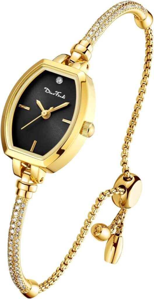 Petite Bracelet Watch for Women, Gifts for Girlfriend Diamond Dress Analog Watch Waterproof