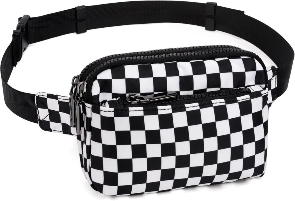 UTO Fanny Pack for Women Crossbody Trendy Fashion Belt Purse Chest Waist Hip Bumbag for Outdoor Shopping Travel Hiking