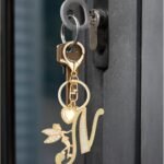 Alphabet Initial Letter Keyring Keychain For Women Girls Gold Plated Crystal Key Chains For Wallet Backpack 3 150x150