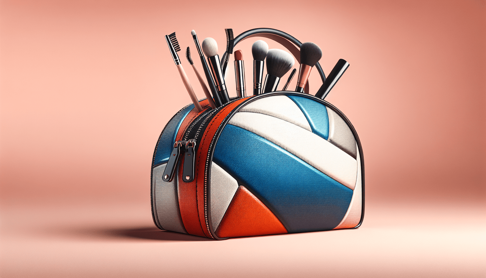 Bdpwss Volleyball Makeup Bag With Jesus In Her Heart A Volleyball Hand In Her Hand She Is Unstoppable Volleyball Lover G