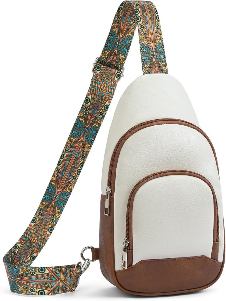 BOSTANTEN Sling Bag for Women Crossbody Purse, Small Leather Crossbody Bags Fanny Pack for Travel