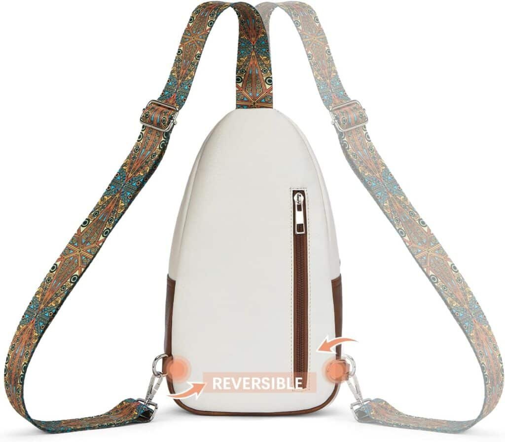 BOSTANTEN Sling Bag for Women Crossbody Purse, Small Leather Crossbody Bags Fanny Pack for Travel