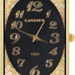 Cdybox Womens Luxury Bracelet Watch Oval Flowing Diamond Dial Quartz Watch Gifts For Ladies 150x150