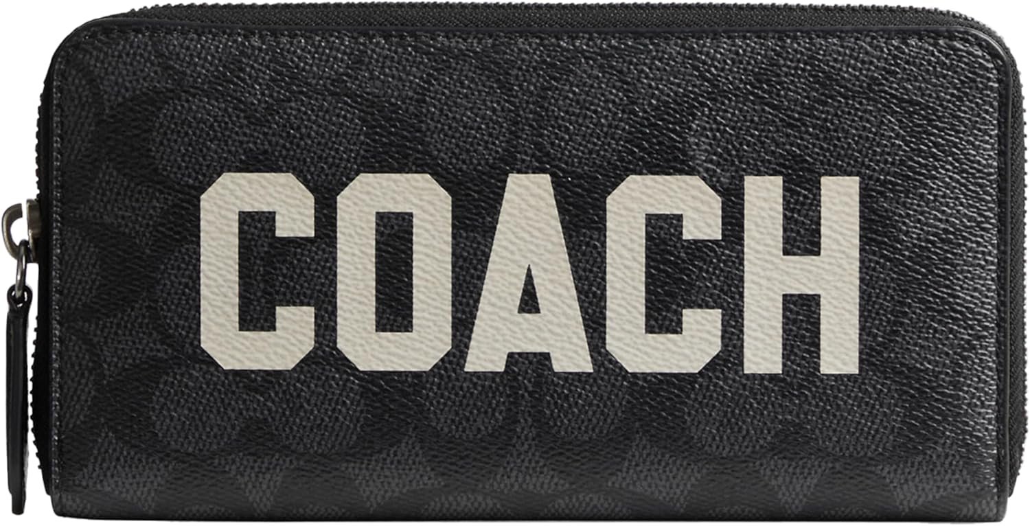 Coach Accordion Wallet In Signature With Coach Graphic