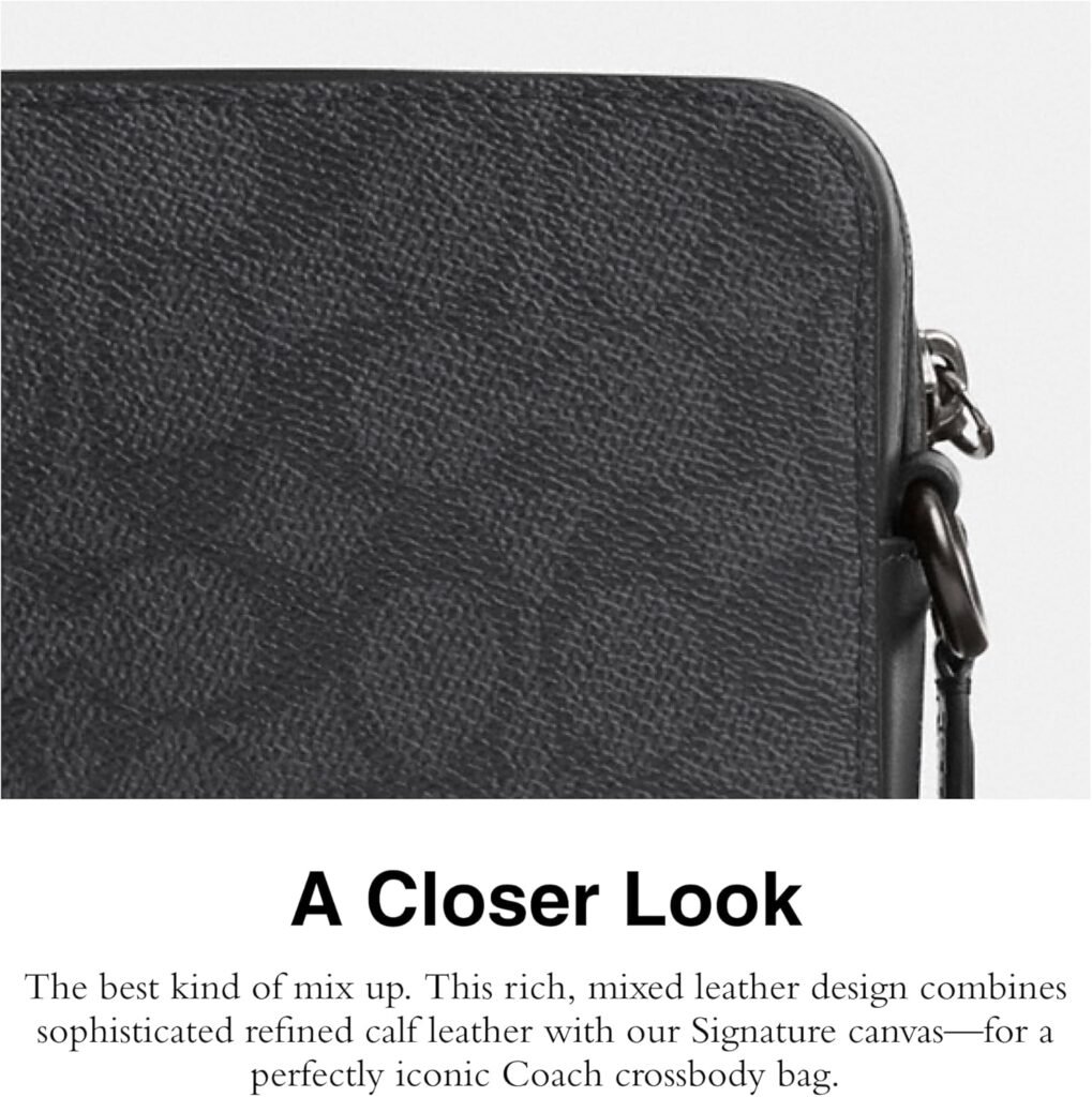 Coach Charter Crossbody, Charcoal