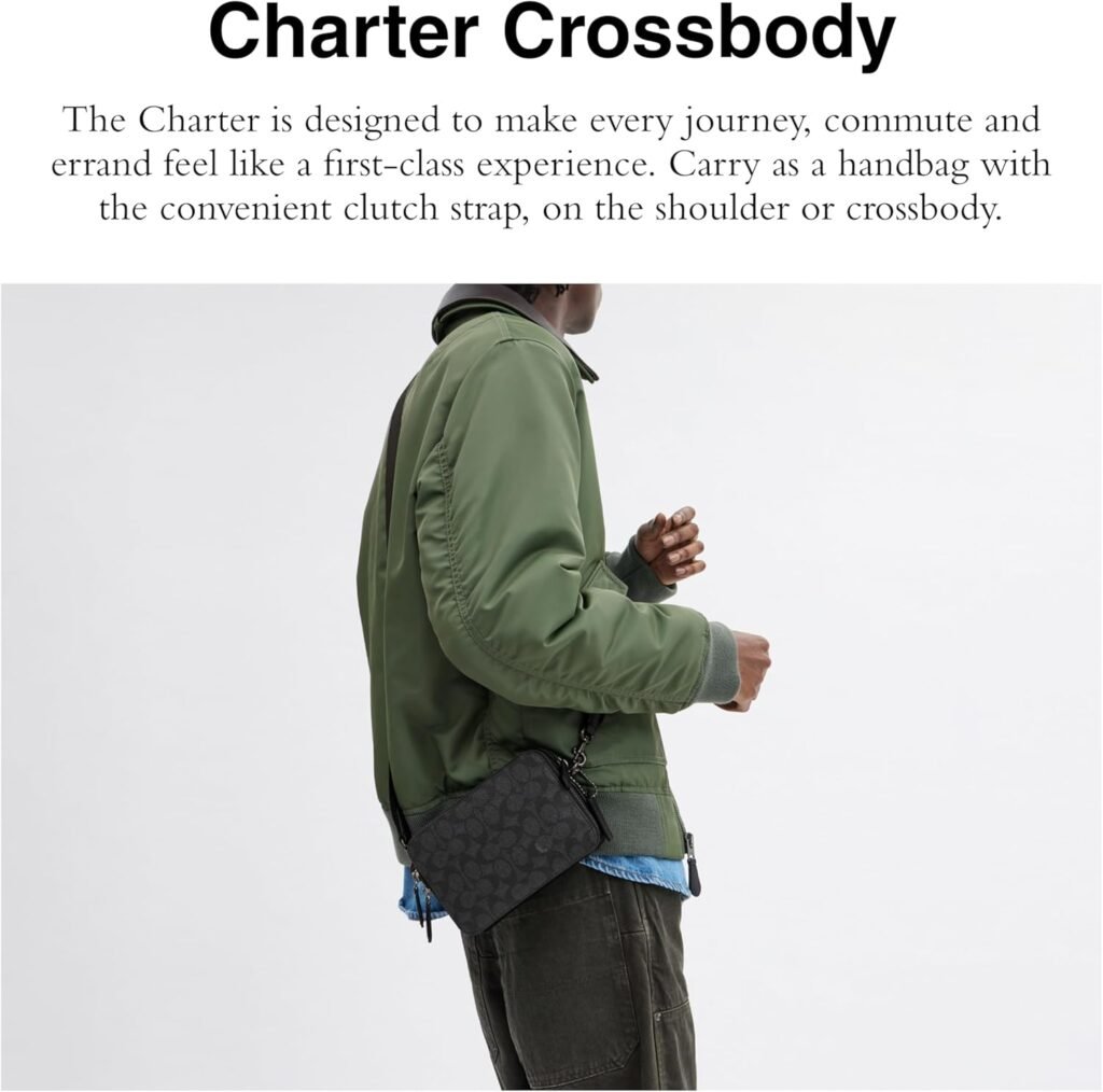 Coach Charter Crossbody, Charcoal