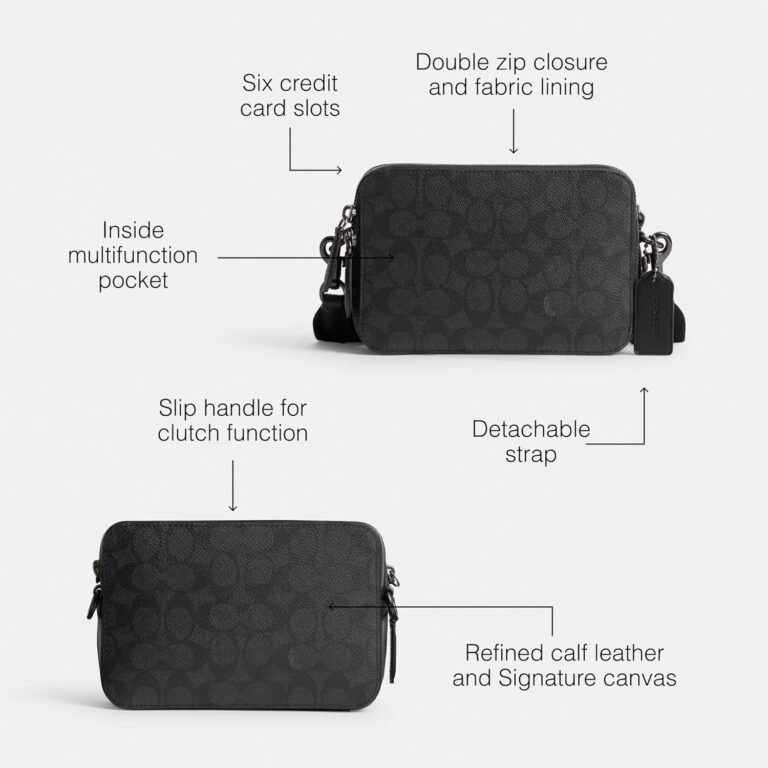 Coach Charter Crossbody, Charcoal Review