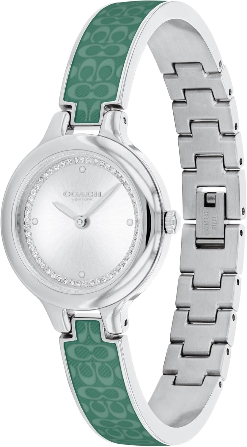 Coach Chelsea Womens Bangle Watch 2h Quartz Enamel Signature C And Crystals Gift For Her Premium Fashion Timepiece For A 2