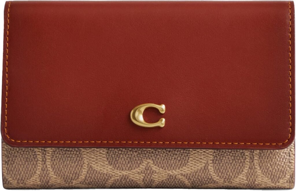 Coach Coated Canvas Signature Essential Medium Flap Wallet