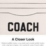 Coach Flat Card Case In Pebble Leather With Coach Graphic 3 150x150