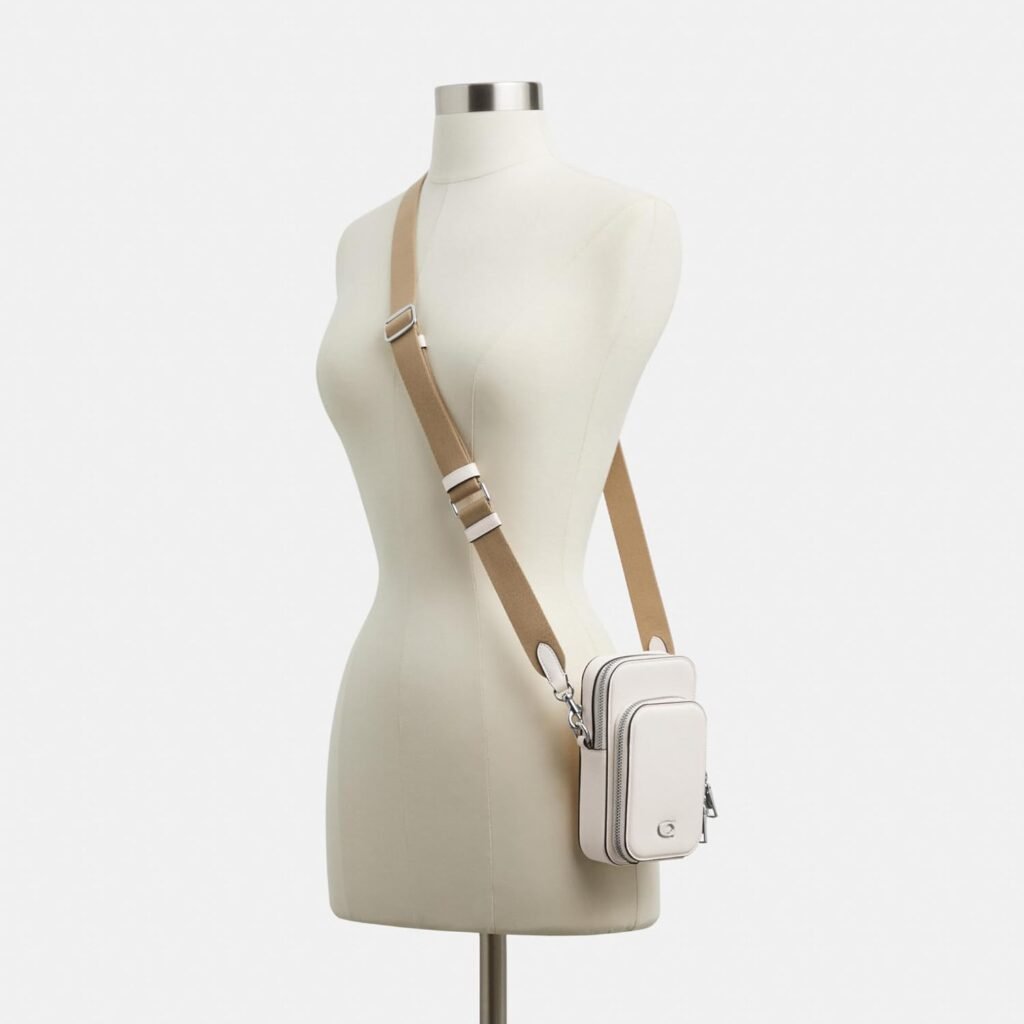 Coach Phone Crossbody, Chalk