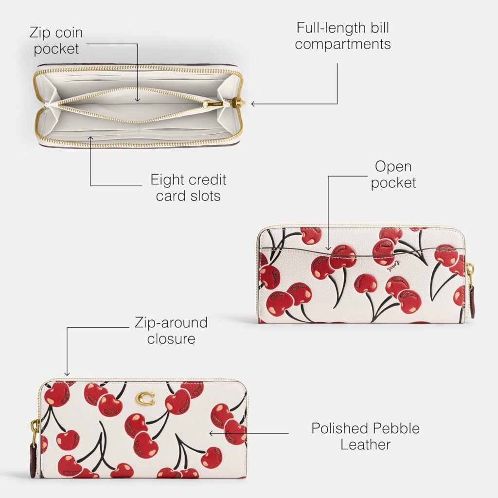 Coach Slim Accordion Zip