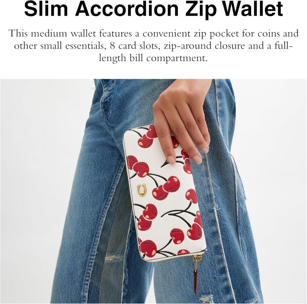 Coach Slim Accordion Zip