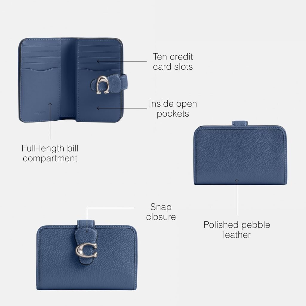 Coach Smooth Leather Tabby Medium Wallet Coach Smooth Leather Tabby Medium Wallet