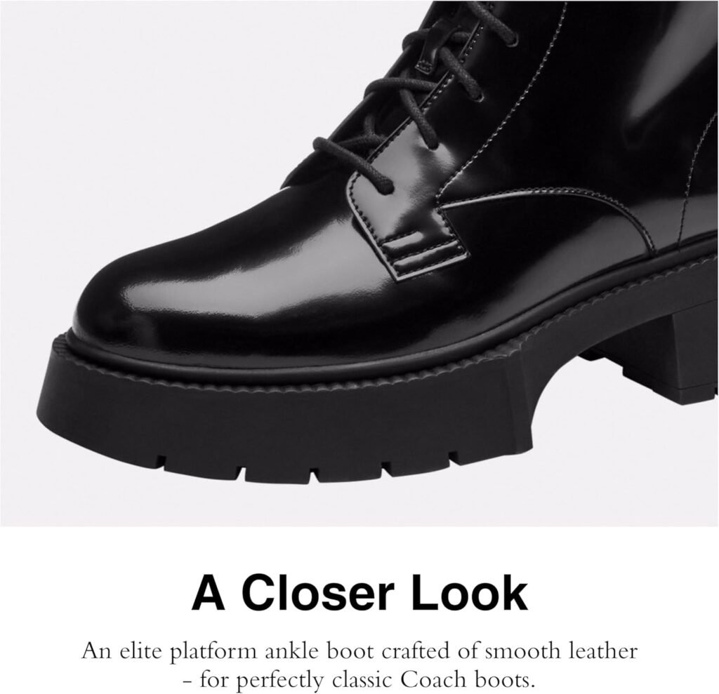 Coach Womens Avery Platform Bootie