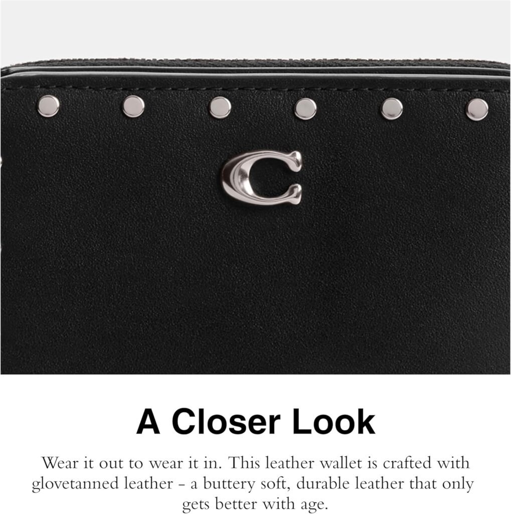 Coach Womens Billfold Wallet Small Zip Around