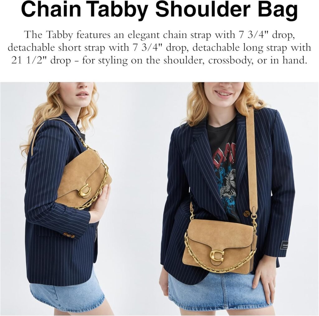 Coach Womens Chain Tabby Shoulder Bag