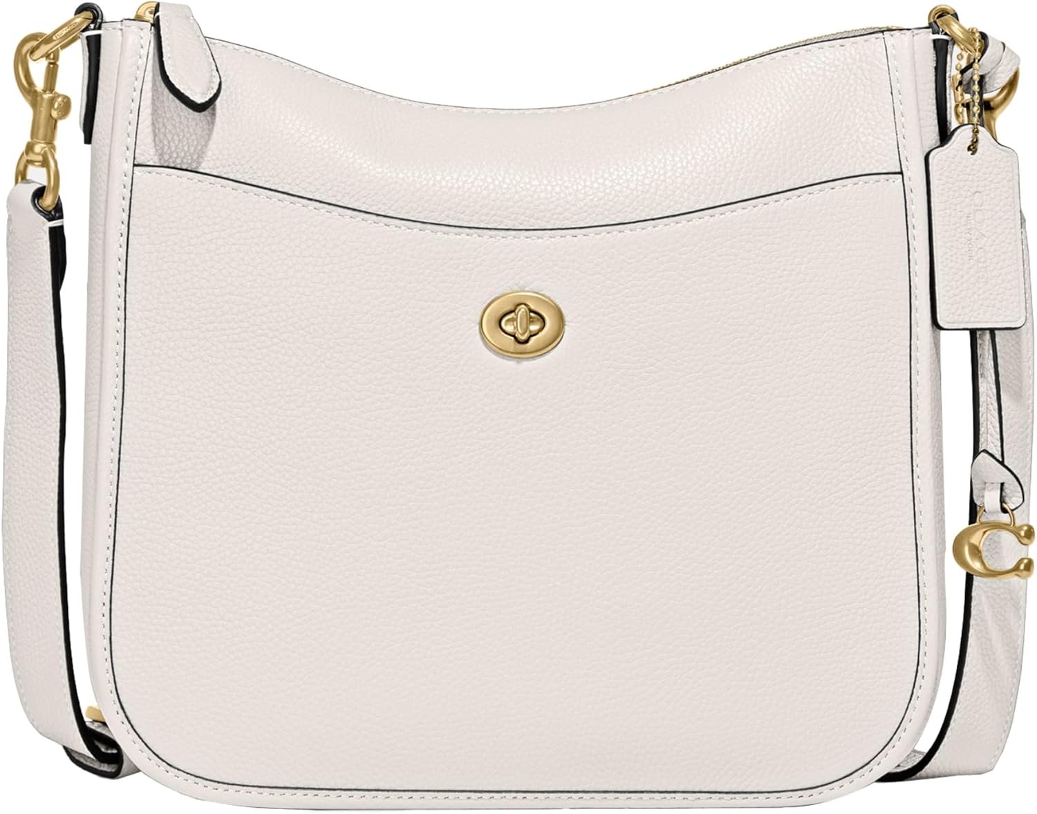 Coach Womens Polished Pebble Leather Chaise Crossbody 2