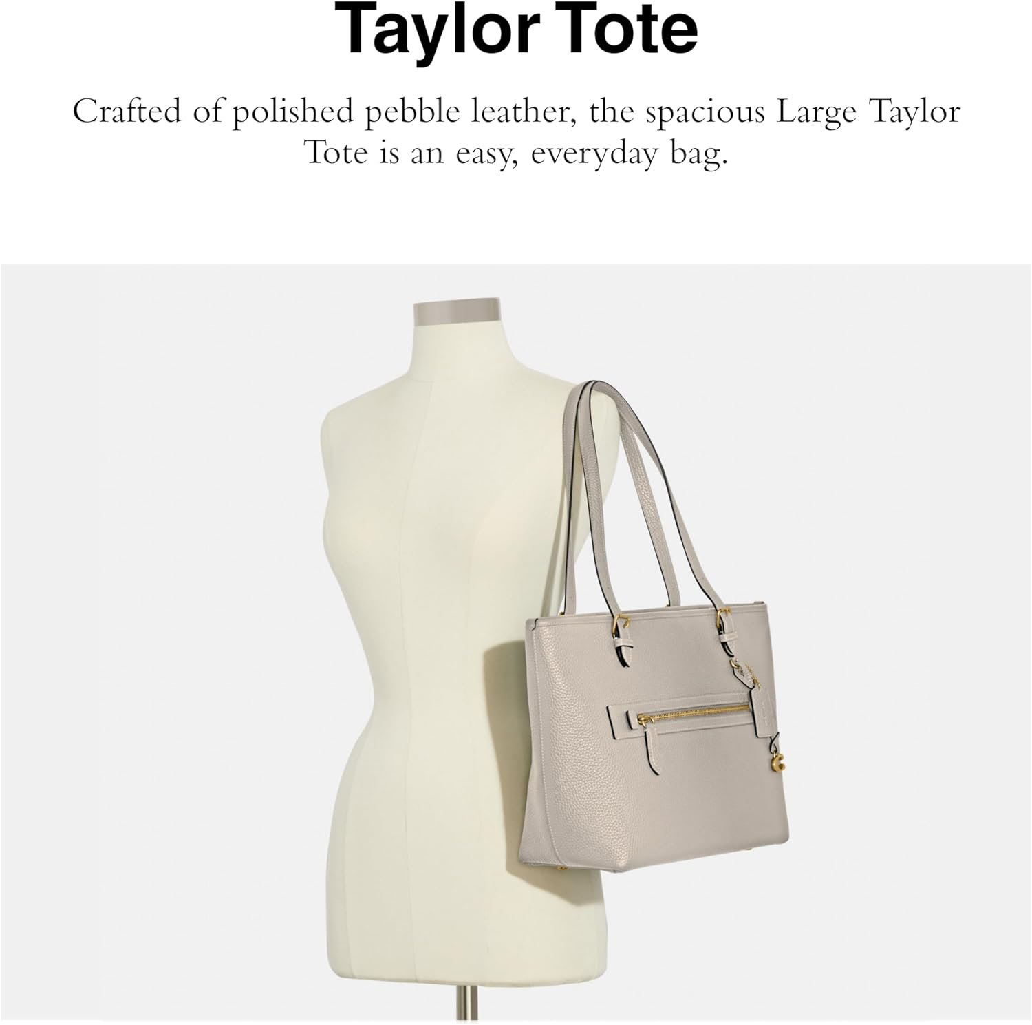 Coach Womens Polished Pebble Leather Taylor Tote Review