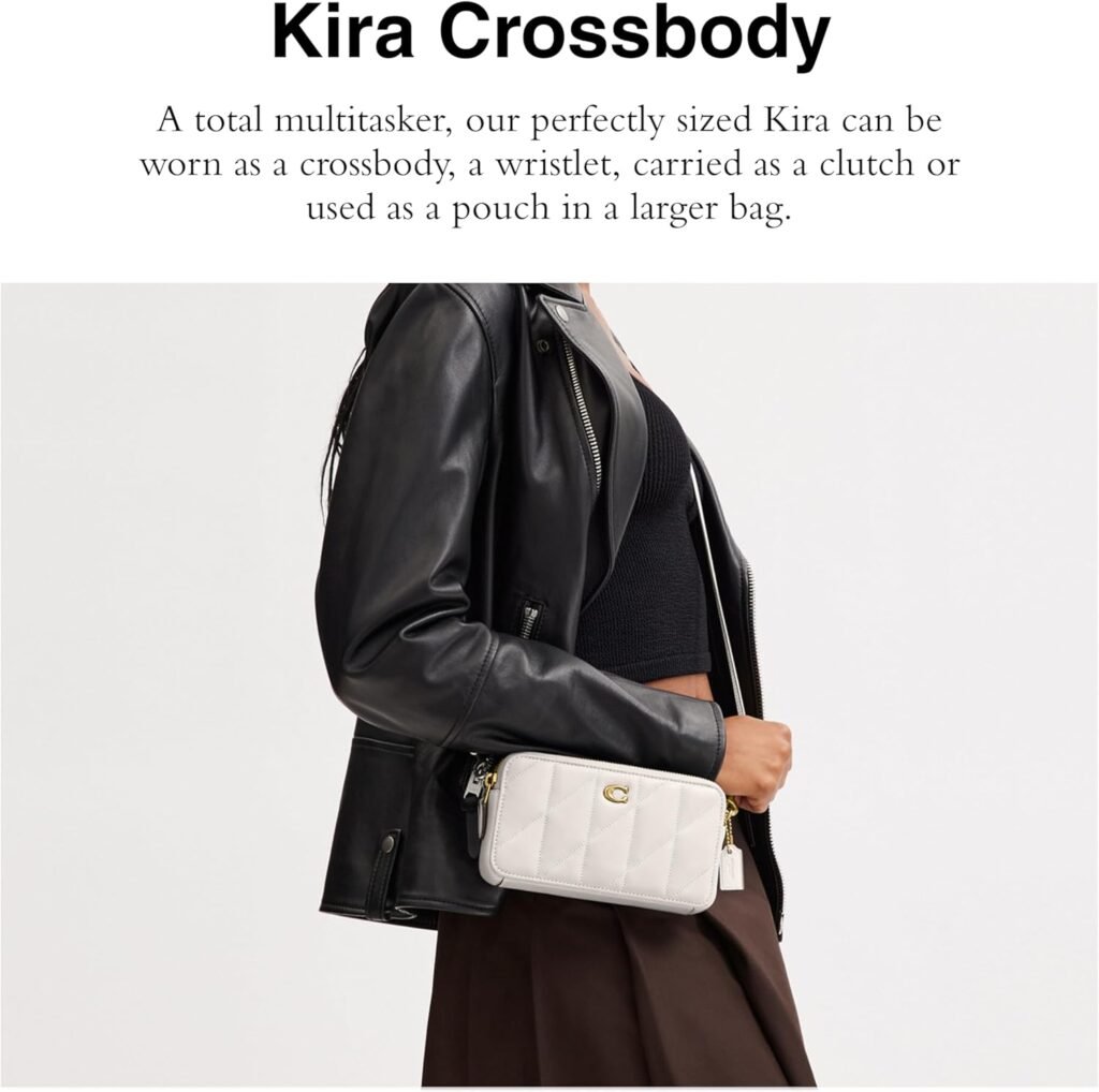 Coach Womens Quilted Pillow Leather Kira Crossbody Bag