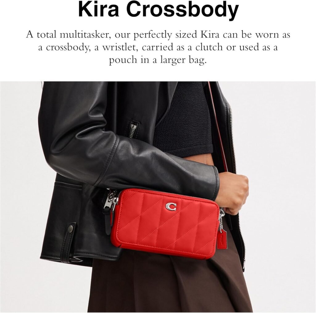 Coach Womens Quilted Pillow Leather Kira Crossbody Bag