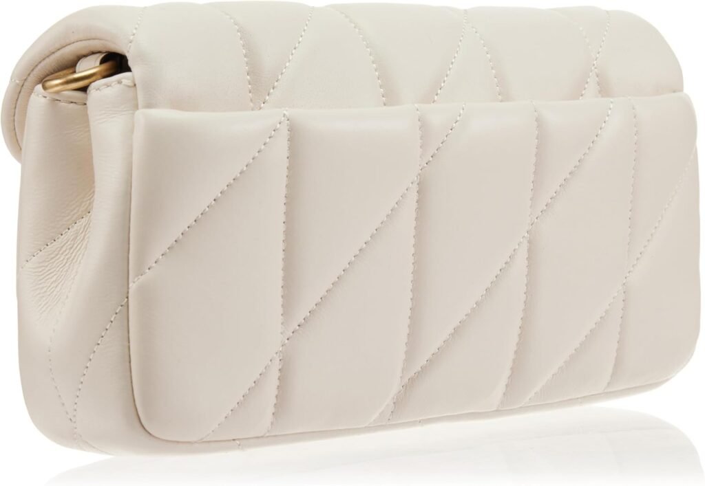 Coach Womens Quilted Pillow Leather Tabby Wristlet with Chain