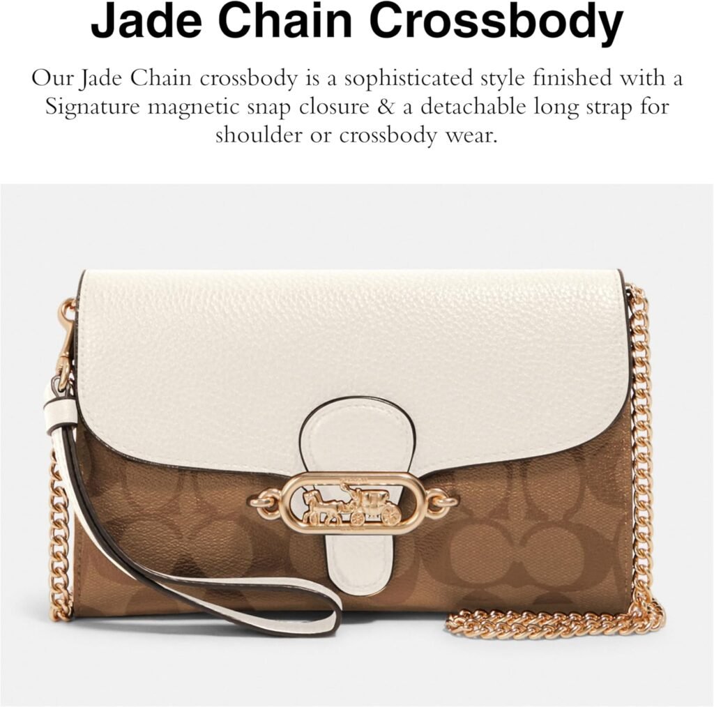 Coach Womens Signature Elle Hardware Chain Crossbody Coach Womens Signature Elle Hardware Chain Crossbody