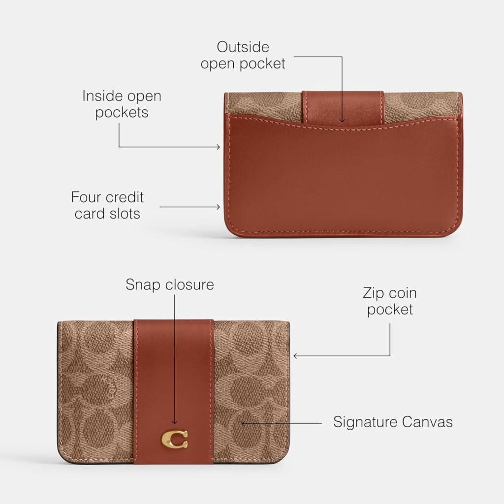 Coach Womens Slim CASE Travel Accessory-Envelope Card Holder Coach Womens Slim CASE Travel Accessory-Envelope Card Holder