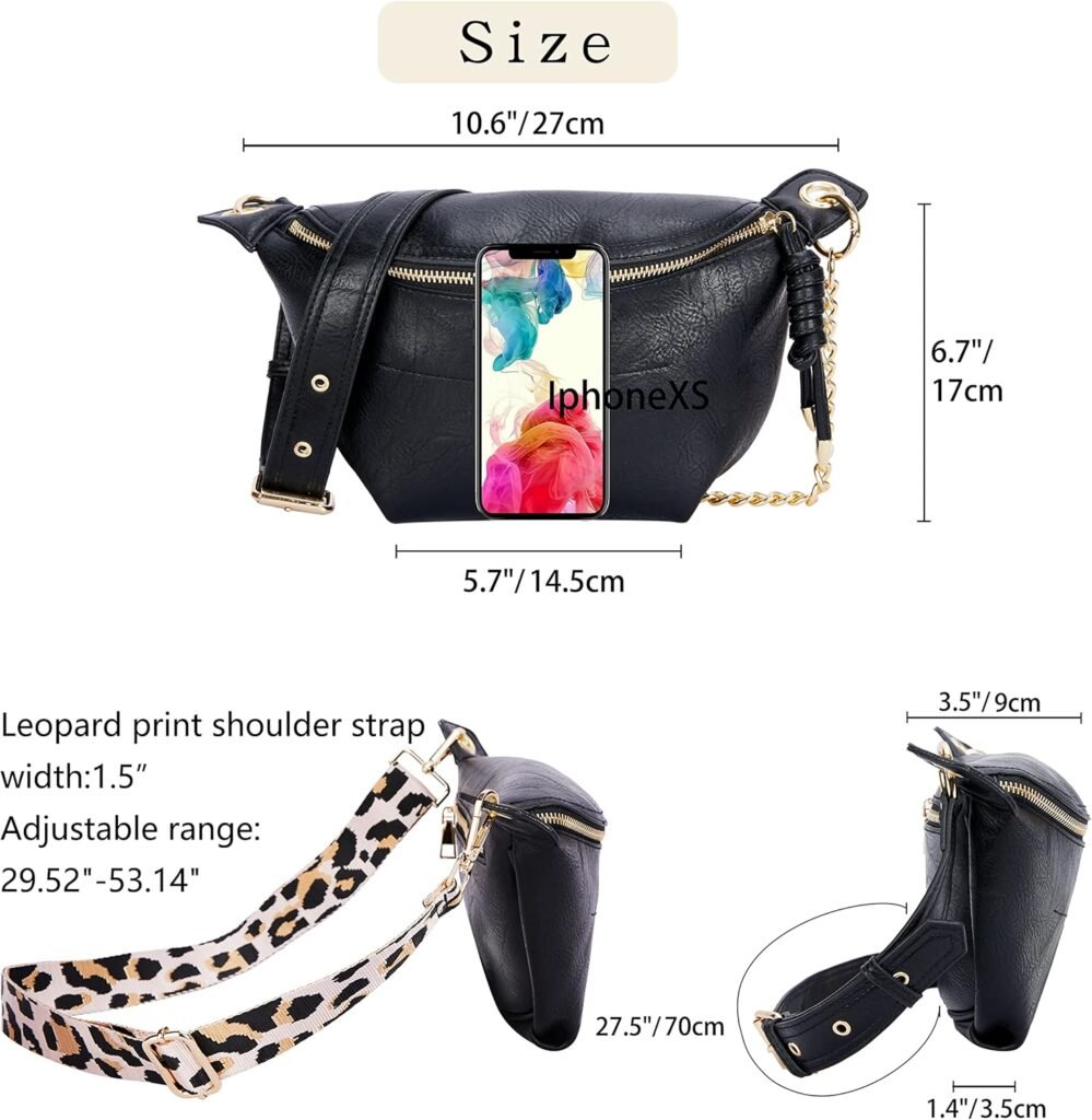 Crossbody Shoulder Bags For Women Tassel Chest Purses Fanny Packs Belt Bag Fashion Waist Packs Small Sling Bag With 2 Ad 3 999x1024