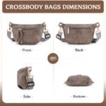 Fanny Pack Crossbody Bags For Women Vegan Leather Belt Bag Waist Pack Causal Chest Bum Bag With 2 Straps Coffee 1 150x150