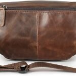 Genuine Leather Fanny Pack Well Made Durable Leather Waist Bag With Lots Of Zipper Pockets Coffee 1 150x150