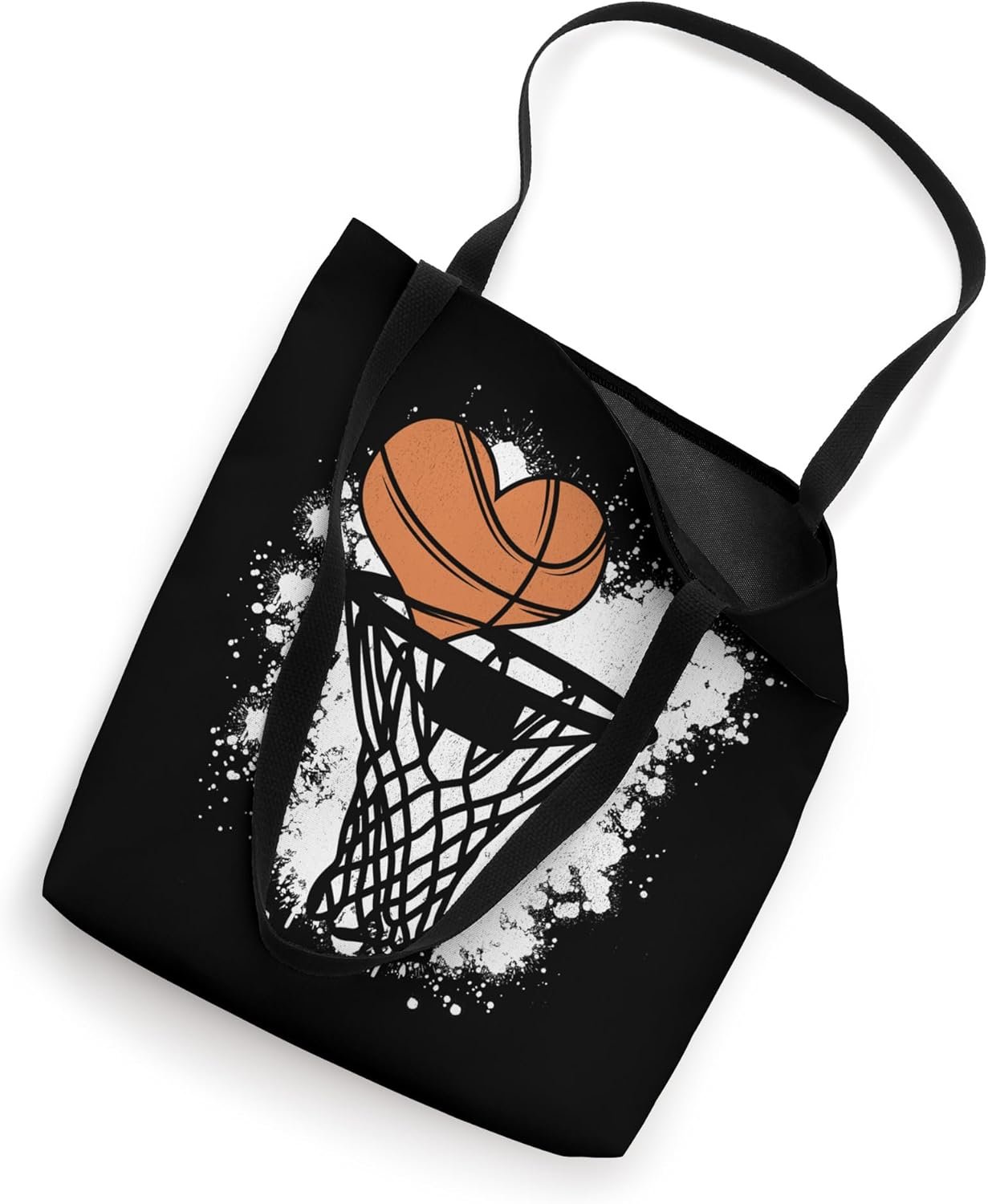 Heart Basketball Sport Gift For Basketball Coach Player Tote Bag 2