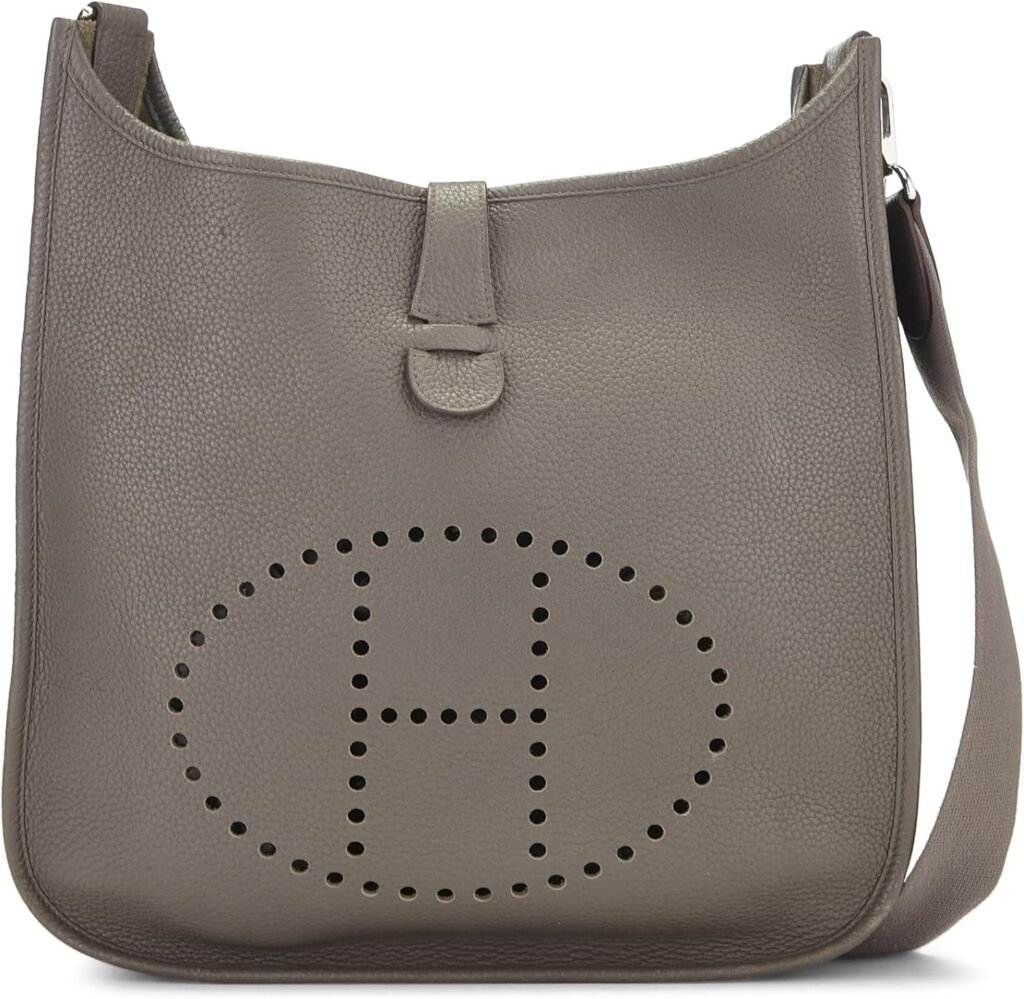 Hermès, Pre-Loved Etoupe Grey Clemence Evelyne III GM, Grey : Luxury Stores