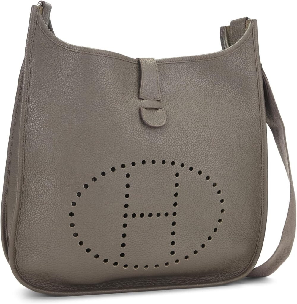 Hermès, Pre-Loved Etoupe Grey Clemence Evelyne III GM, Grey : Luxury Stores