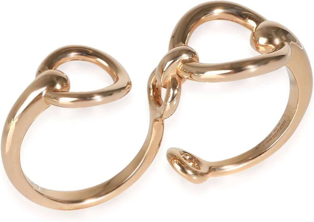 Hermès, Pre-Loved, Filet dOr, 5.25, 18K Rose Gold : Clothing, Shoes Jewelry