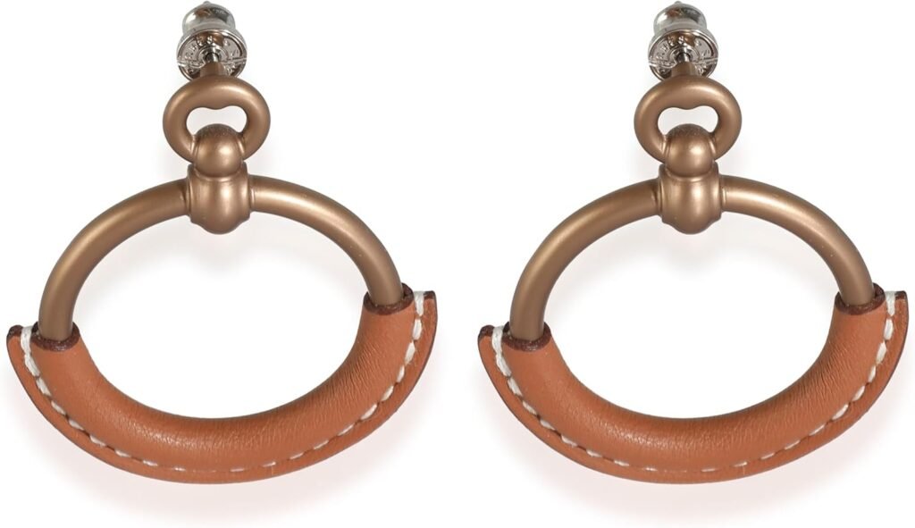 Hermès, Pre-Loved Loop Earrings, 40 mm, Aluminum : Clothing, Shoes  Jewelry