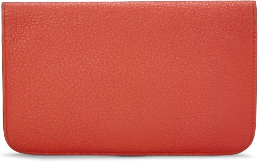 Hermès, Pre-Loved Rouge Indien Togo Dogon Wallet GM, Red : Luxury Stores