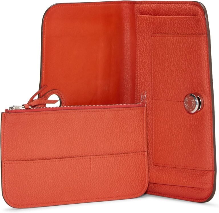 Hermès Pre-Loved Rouge Indien Togo Wallet Review