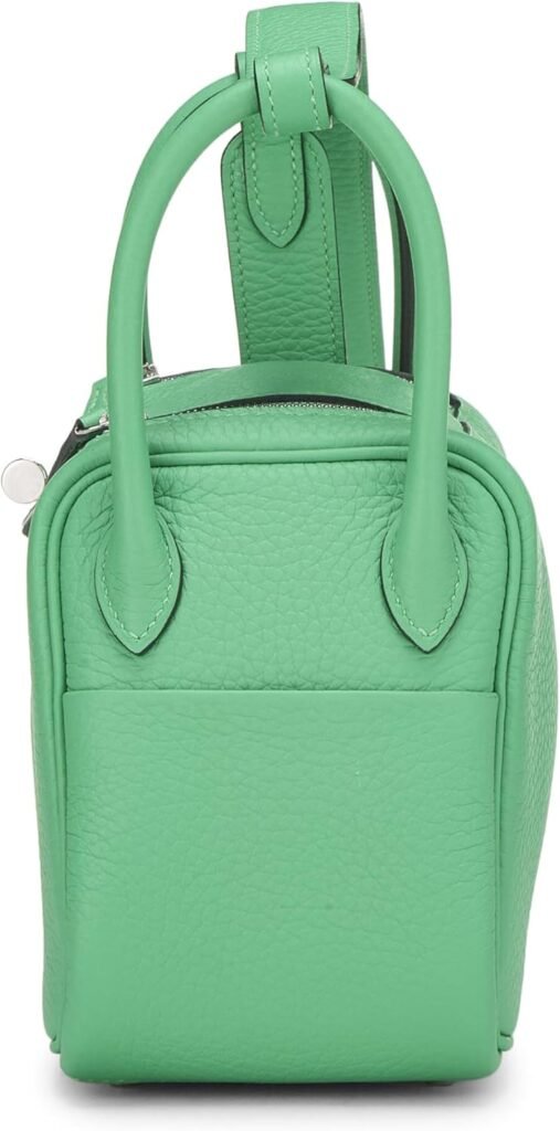 Hermès, Pre-Loved Vert Comics Clemence Lindy Mini, Green : Luxury Stores
