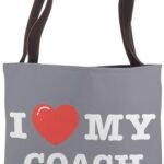 I Love My Coach Love Heart Tote Bag 150x150