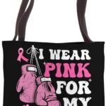 I Wear Pink For My Coach Breast Cancer Awareness Womens Tote Bag 4 150x150