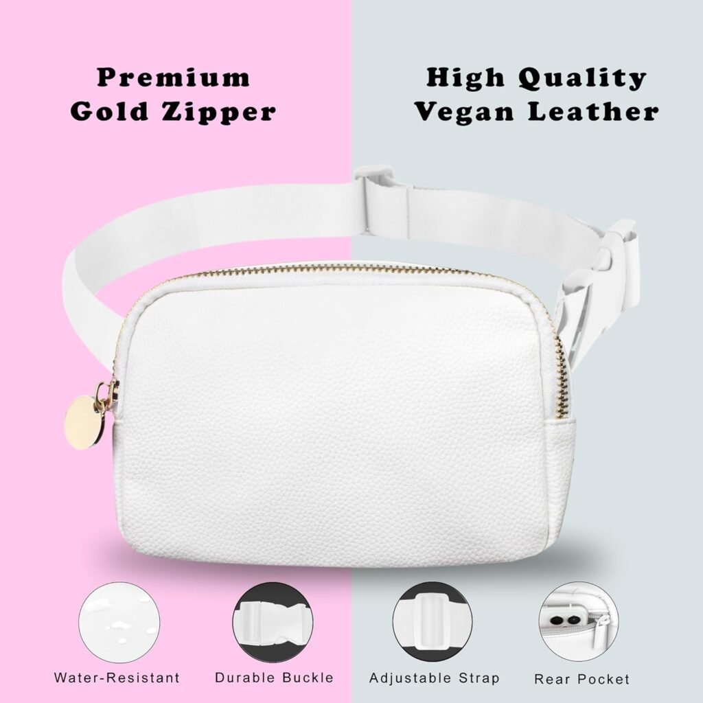 Leather Belt Bag for Women Large Crossbody Fanny Pack Stylish Everywhere Waist Bag with Adjustable Strap Brown Leather Belt Bag for Women Large Crossbody Fanny Pack Stylish Everywhere Waist Bag with Adjustable Strap Brown