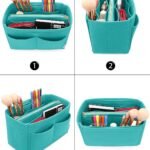 Lexsion Felt Purse Bag Organizer Insert With Zipper Bag Tote Shaper Fit Speedy Neverful Pm Mm 3 150x150