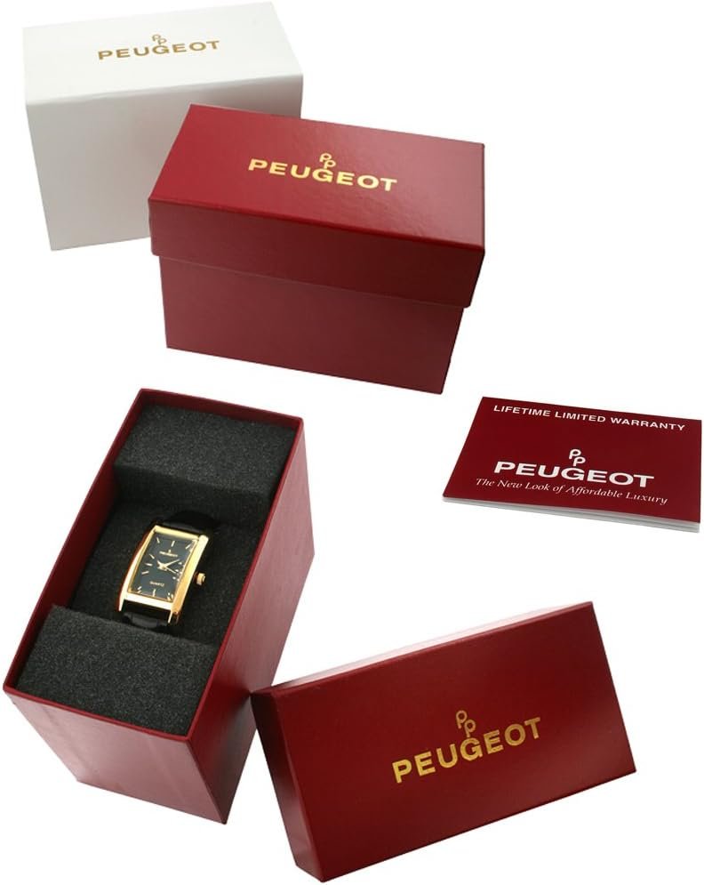 Peugeot Womens 14K Gold Plated Petite Wrist Watch with Link Bracelet Peugeot Womens 14K Gold Plated Petite Wrist Watch with Link Bracelet