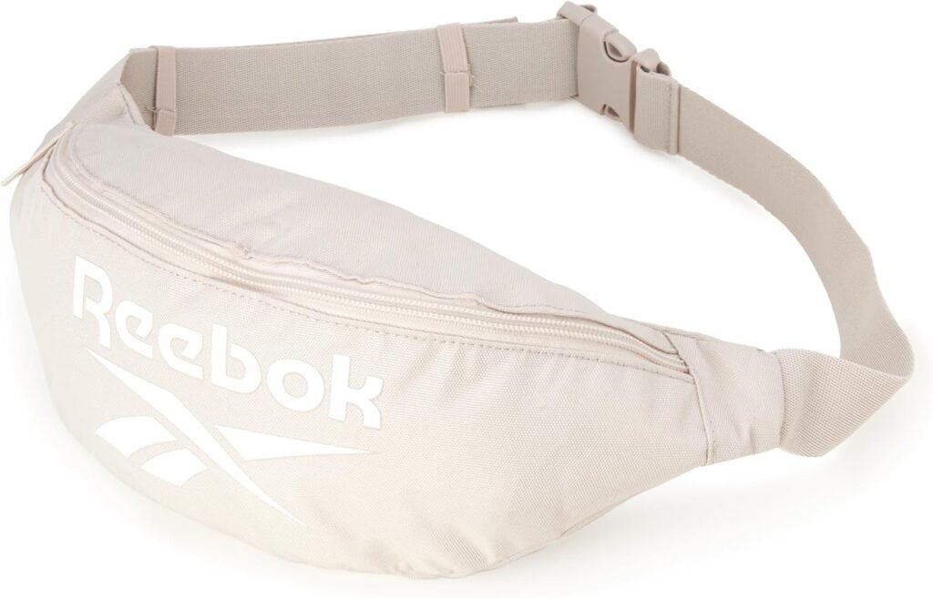 Reebok Fanny Pack - Lightweight Stylish Crossbody Waist Belt Bags for Women and Men with Adjustable Strap, Varsity Green Reebok Logo
