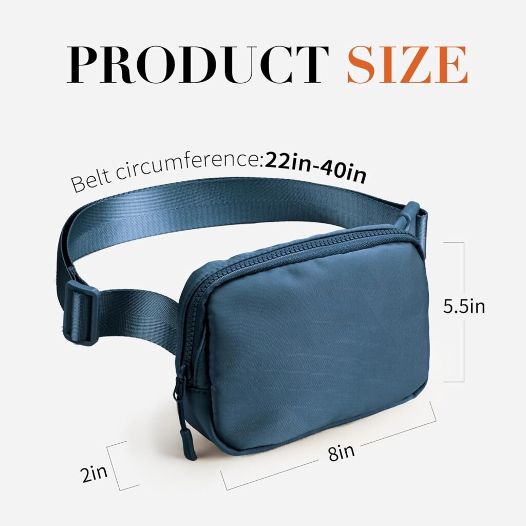 Unisex Mini Belt Bag with Adjustable Strap Small Fanny Pack for Workout Running Traveling Hiking
